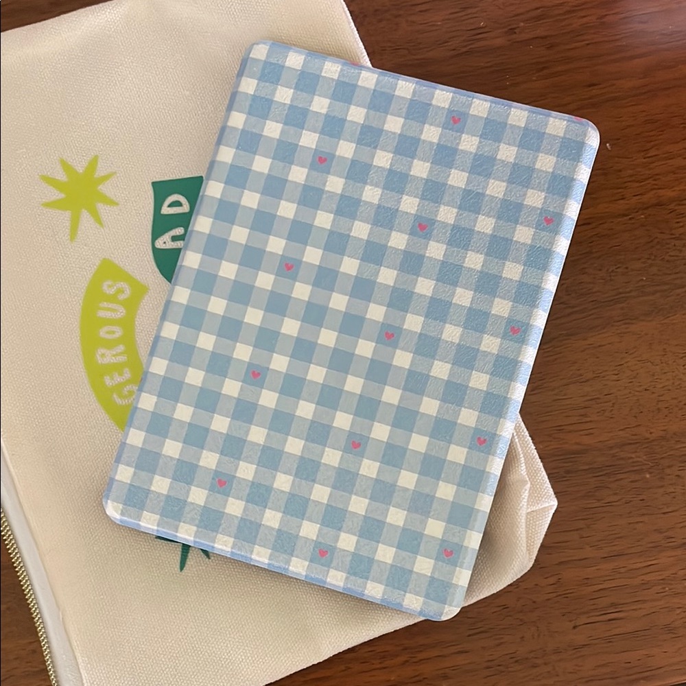 Page Blue Gingham Kindle Case